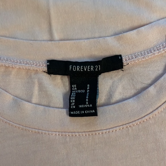 Forever 21 light pink t-shirt dress XS - Picture 3 of 3